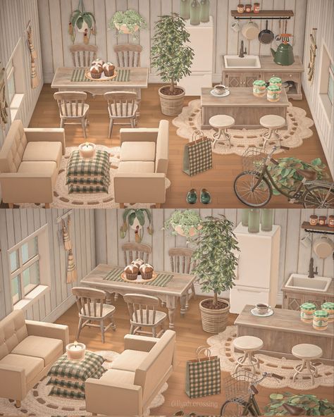 Vintage Acnh, Acnh Cottagecore House, Cottagecore Acnh, Animal Crossing Cafe, Acnh Interior, Acnh Hhp, Cottagecore Ideas, Cottagecore Animal Crossing, Cottagecore House