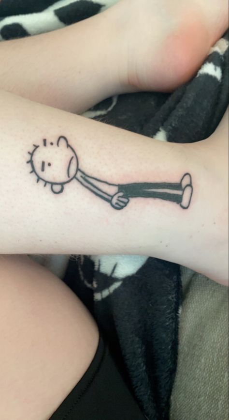 Sick Small Tattoos, Rodrick Heffley Tattoo, Tiny Emo Tattoos, Loded Diper Tattoo, Y2k Simple Tattoo, Rodrick Tattoo, Midwest Emo Tattoo, Matching Grunge Tattoos, 90s Tattoo Grunge