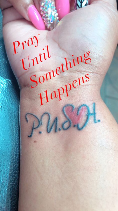 Risk Tattoo, Push Tattoo, Pray Until Something Happens, Body Painting, Tattoo Quotes, Body Art, Tattoo Designs, Paint, Tattoos