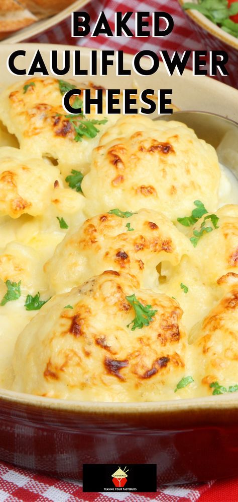 Oven Baked Cauliflower, Baked Cauliflower Recipe, Side Dish For Thanksgiving, Frozen Cauliflower, Roasted Cauliflower Recipes, Cauliflower Dishes, Cauliflower Mac And Cheese, Vegetable Side Dishes Recipes, Cauliflower Casserole