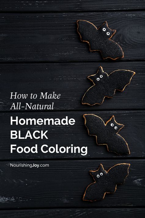 Making your own homemade food coloring is easier than you think! Black Food Coloring How To Make, How To Make Black Food Coloring Diy, How To Make Black Food Coloring, No Dye Black Frosting, Non Toxic Food Coloring, Natural Food Coloring Powder, All Natural Food Coloring, Dye Free Foods, Natural Food Dye