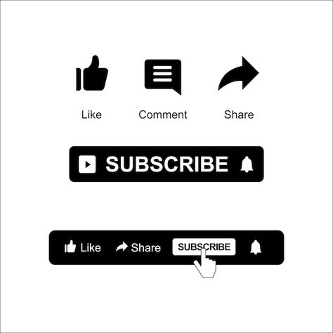 Youtube subscribe interface button | Premium Vector #Freepik #vector #subscribe #subscribe-button #blogger-logo #youtube Thumbnails Ideas, Blogger Logo, Youtube Banner Design, Facebook Cover Template, Youtube Design, Youtube Logo, Youtube Banner, Youtube Banners, Logo Collection