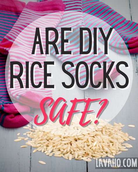 Can you put a sock in the microwave, filled with some white rice, and treat it like a heating pad to soothe sore muscles? Can you make a heating pad with an old piece of clothing and some dried pantry food? Of course you can. But should you? Is it safe? Is it reliably useful? Is it... palatable? #DIY #Rice #socks #heatingpad #pain #womenshealth #cramps