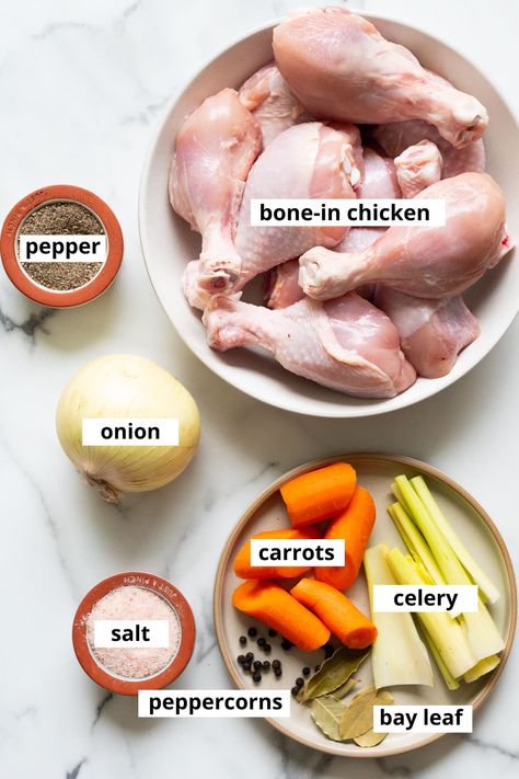 Homemade Broth Chicken, Home Made Chicken Broth Recipes, How To Make Chicken Broth, Bone Broth Recipe Chicken, Easy Chicken Broth, Making Chicken Broth, Instant Pot Chicken Broth, Home Made Chicken Broth, Chicken Broth Recipe