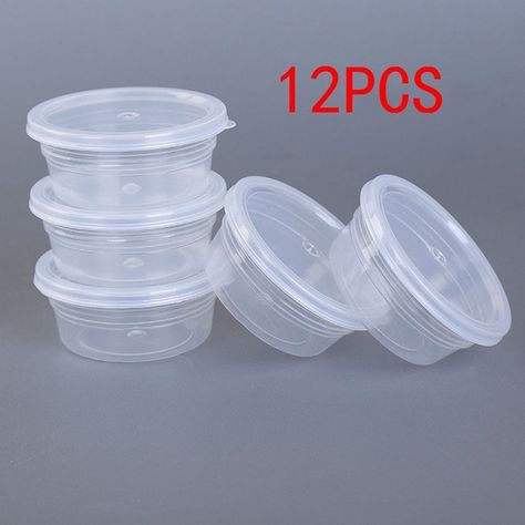 Liquor Candy, Slime Storage, Craft Storage Containers, Slime Containers, Plastic Containers With Lids, Slime Ideas, Craft Storage Organization, Clear Plastic Containers, Ball Storage