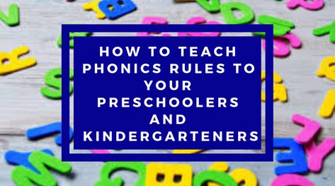 If you have preschoolers and kindergarteners you are probably wondering how to teach phonics rules to them. Phonics Rules will help them with reading. How To Teach Phonics Rules, Phonics Rules Kindergarten, Phonics Teaching Ideas, How To Teach Phonics To Preschoolers, Order To Teach Reading, Teaching Preschoolers To Read, Correct Order To Teach Phonics, How To Teach Phonics Kindergarten, Phonic Activities Preschool