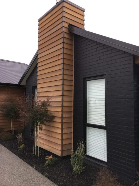 Exterior Inspiration from Urban Homes South Auckland, Mid Century Modern Exterior, Urban Homes, Exterior Finishes, Exterior House Remodel, Exterior Inspiration, Home Exterior Makeover, Bay Of Plenty, Brown House