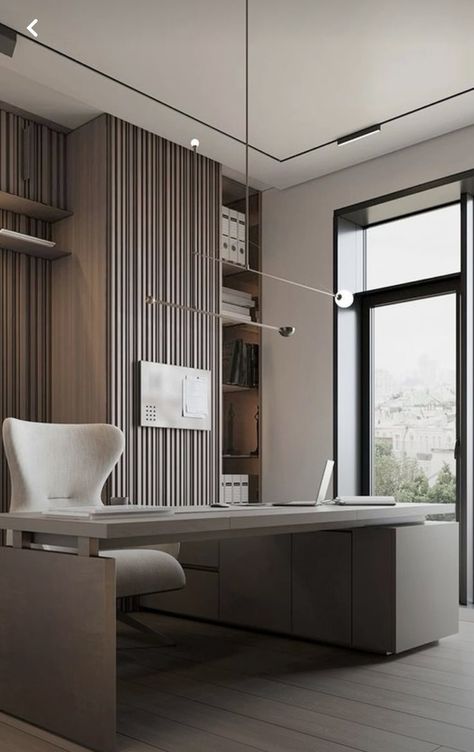 Modern Law Office Decor, Office Luxury Modern, Modern Home Office For Women, Luxury Home Office Design, Luxury Office Design, Ceo Office, Modern Home Offices, Minimalist Home Office, Modern Office Interiors