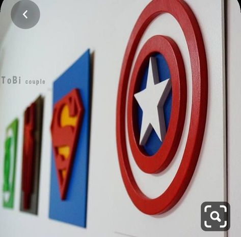 Super Hero Bedroom Ideas, Marvel Kids Bedroom, Marvel Kids Room, Avenger Room, Avengers Themed Bedroom, Captain America Bedroom, Marvel Room Ideas, Avengers Wall Decor, Avengers Room Decor