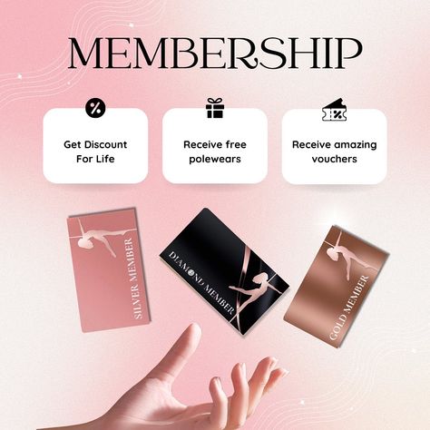 Introduce Spincess Membership Program, designed to reward our loyal customers. Membership Levels: ✩ Silver: Spend $500 within 2 years to enjoy free shipping vouchers and a 5% discount on all orders. ✩ Gold: Spend $1000 within 2 years to unlock additional benefits, including $20 gift vouchers, birthday treats, and more. ✩ Diamond: Spend $1400 within 2 years to receive top-tier rewards such as $50 gift vouchers, enhanced discounts, and special gifts. Join now and start enjoying the excepti... Membership Design, Loyal Customer, Birthday Discount, Discount Design, Benefits, 20 Gifts, Birthday Treats, Gift Vouchers, 50th Gifts