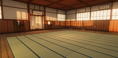 Japanese Dojo Aesthetic, Japanese Dojo Design, Dojo Aesthetic, Dojo Background, Dojo Decor, Japanese Dojo, Lmk Oc, Dojo Design, Infinity Castle