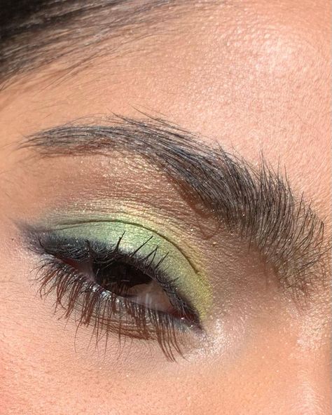 What would you call this shade of green? 💚 Not quite sure if it fits the new “sage green” trend we’ve all been obsessing over 🤔 Makeup For Green And White Outfit, Pista Colour Eye Makeup, Sage Green Makeup, Sage Eyeshadow, Light Green Makeup, Quince Green, Diy Eyelash Growth Serum, Mint Green Outfits, Eid Makeup