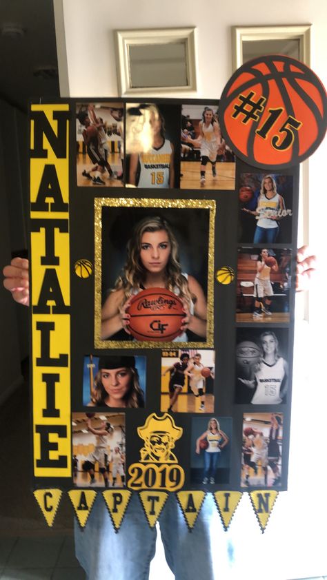 Basketball senior night poster Manager Senior Night Posters, Volleyball Senior Night Poster Boards, Senior Nite Posters, High School Senior Night Posters, Poster Boards For Basketball Games, Volleyball Senior Night Ideas Posters, Senior Sport Poster Ideas, Girl Basketball Senior Night Poster, Senior Posters For Soccer