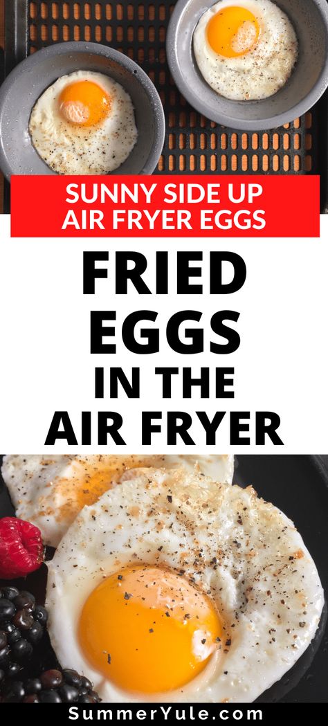 Eggs In Air Fryer, Air Fryer Eggs, Air Fryer Recipes Eggs, Eggs Sunny Side Up, Airfryer Breakfast, Sunny Side Up Eggs, Air Fryer Breakfast, Air Fryer Recipes Breakfast, New Air Fryer Recipes