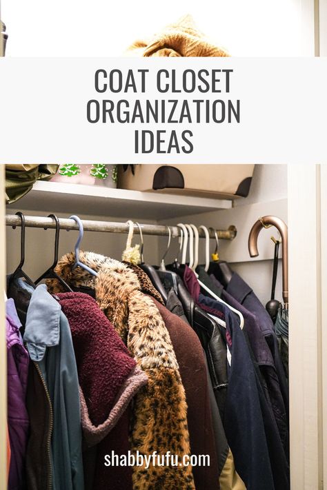 Make the most of your coat closet with these easy organization tips! From hooks to bins, discover clever storage solutions that will keep your entryway tidy and functional. #ClosetOrganization #EntrywayStyle #HomeOrganizationTips Where To Store Jackets, Organize Coat Closet Entryway, How To Organize Coat Closet, Tiny Coat Closet Organization, Deep Coat Closet Organization, Organize Coat Closet, Hat And Mitten Storage, Hoodie Organization, Winter Coat Storage