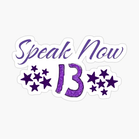 Get my art printed on awesome products. Support me at Redbubble #RBandME: https://www.redbubble.com/i/sticker/Speak-Now-by-lyricaldesigns6/153456618.EJUG5?asc=u Speak Now 13, Taylor Swift Drawing Speak Now, Speak Now Journal, Taylor Swift Art Speak Now, Speak Now Stickers Printable, Speak Now Stickers, Taylor Swift Prints Speak Now, Bujo Stickers, Swift Aesthetic