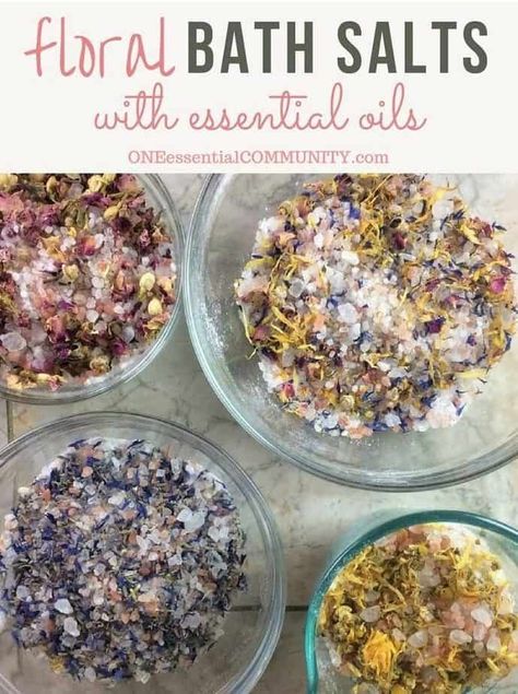 Bath Soak Recipe, Floral Bath Salts, Bath Salts Recipe, Bath Salts Diy, Săpunuri Handmade, Bath Recipes, Herbal Bath, Charcoal Soap, Diy Facial