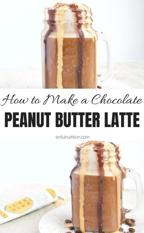 Peanut Butter Latte, Healthy Latte Recipe, Butter Coffee Recipe, Coffee Camper, Easy Chocolate Dessert Recipes, Peanut Butter Recipes Easy, Homemade Chocolate Peanut Butter, Peanut Butter Coffee, Easy Chocolate Dessert