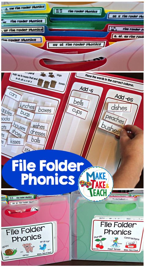 Over 20 file folder phonics activities in 2 bundles! Great for independent centers or for introducing the concepts during small group instruction! Saxon Phonics 2nd Grade, Folder Activities, Learning Phonics, File Folder Activities, File Folder Games, Small Group Instruction, Folder Games, 2nd Grade Reading, First Grade Reading