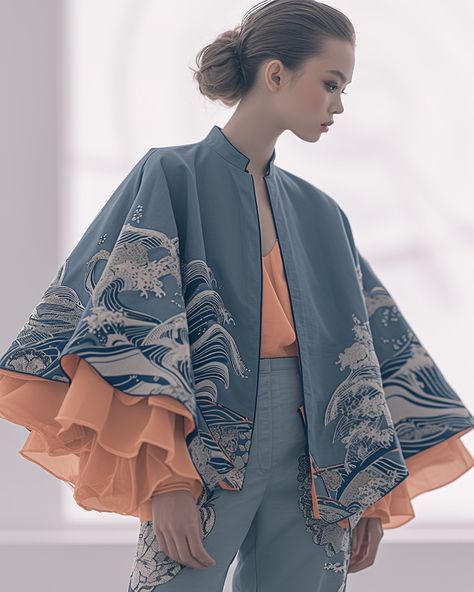 Mode Kimono, Clothing Reference, Concept Clothing, Virtual Fashion, Fantasy Fashion, Mode Inspiration, Character Outfits, Art Clothes, Clothes Ideas