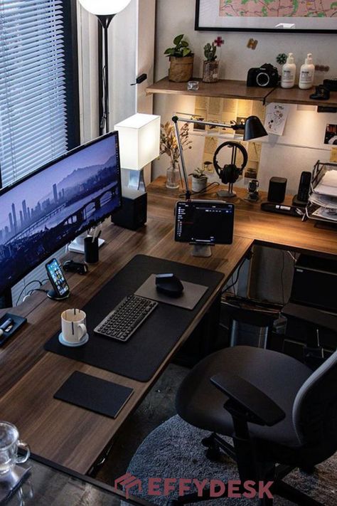 Desk Ergonomics, Reka Bentuk Bilik Tidur, Bilik Permainan, Computer Desk Setup, Home Studio Setup, Seni Dan Kraf, Bedroom Setup, Stand Desk, Bad Posture