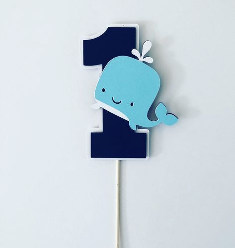 Whale Cake Topper, Whale Birthday Cake, Whale Birthday Parties, Whale Cake, Whale Cakes, Whale Party, Boys 1st Birthday Cake, Whale Birthday, Baby First Birthday Cake