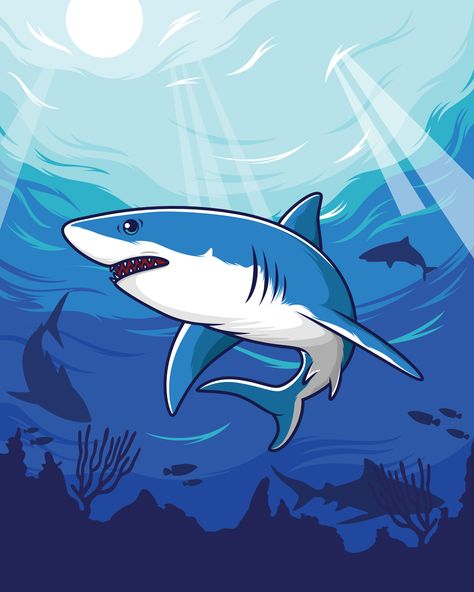 detailed, teeth, attack, style, color, black, abstract, clothes, sharp, shirt, fishing, deep, pattern, shark, wave, surf, cool, swim, fashion, life, drawing, illustration, fish, sea, underwater, animal, ocean, water, cartoon, blue, wild, nature, wildlife, silhouette, background, design, isolated, white, aquatic, marine, fin, predator, set, art, graphic, dangerous, textile, icon, big Blue Shark Drawing, Jaws Drawing, Shark Animation, Cute Shark Drawing, Coral Vector, Animated Shark, Anime Shark, Under The Sea Drawings, Shark Mascot