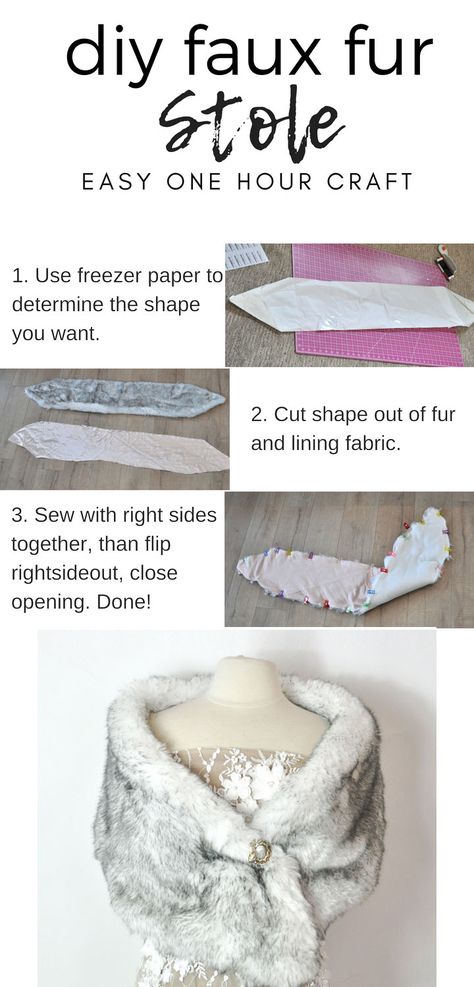 Simple Faux Fur Stole Pattern | Utah sewing | Kara Metta Fur Wrap Wedding Bridesmaid, Diy Winter Accessories, Fur Fabric Ideas, Fur Stole Pattern, Faux Fur Shawl Outfit, Diy Fur Shawl, Stole Pattern Sewing, Diy Shawl Wrap Sewing, Diy Faux Fur Shawl