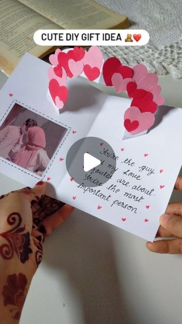 Mansha | Art & Handmade gifts🌷 on Instagram: "We should stick together ❤️ . . . . #trendingreels #giftideas #diyideas #diyreels #giftforhim #giftforher #diygifts #aestheticgifts #handmadegifts  Diy gifts, gift ideas, gift for her, gift for him, aesthetic gifts, diy ideas, handmade gifts, easy diy" Cute Diy For Girlfriend, Diy Card For Girlfriend, Diy Gift Box Ideas How To Make, Card Ideas For Girlfriend, Easy Diy Paper Crafts, Him Aesthetic, Handmade Gifts For Girlfriend