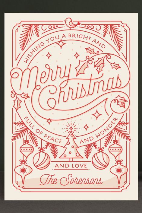 카드 디자인, Christmas Graphics, Christmas Poster, Holiday Postcards, Christmas Card Design, Noel Christmas, Modern Holiday Card, E Card, Christmas Illustration