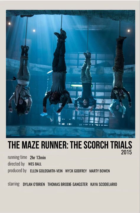 Maze Runner The Scorch Trials, Film Polaroid, Scorch Trials, Maze Runner The Scorch, Movie Collage, Movies To Watch Teenagers, Maze Runner Trilogy, Maze Runner Cast, Movie Card