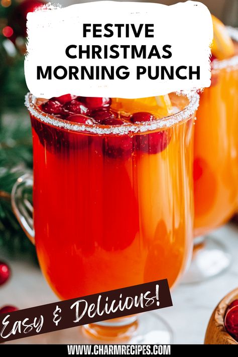 Kick off your holiday celebrations with our delicious Christmas Morning Punch! This delightful beverage combines refreshing juices with sparkling soda, creating a perfect refreshment for festive gatherings. Ideal for families celebrating together, this punch can easily serve multiple guests, ensuring everyone enjoys a big glass of seasonal cheer. Add your favorite garnishes, like fresh cranberries or orange slices, to make it even more appealing. Serve this delicious drink while unwrapping gifts or during holiday brunches for a truly festive touch! Breakfast Punch Recipe, Breakfast Punch, Christmas Morning Punch, Morning Juice Recipe, Brunch Punch, Brunch Celebration, Christmas Brunch Recipes, Morning Juice, Christmas Punch Recipes