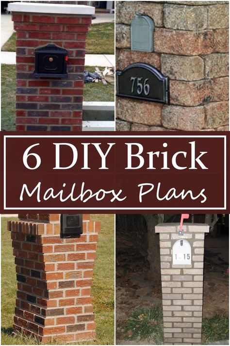 6 DIY Brick Mailbox Plans - DIY Crafts