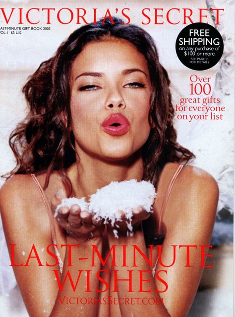 Victoria Secret Poster, Victoria Secret Christmas, Adriana Lima Young, Adriana Lima Victoria Secret, Victoria Secret Wallpaper, Victoria Secret Catalog, Vogue Magazine Covers, Catalog Cover, Fashion Cover