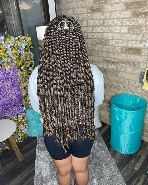 Large Spring Twists, Spring Twist Braids Long, Spring Twist Long, Long Spring Twists, Black Natural Makeup, Braid Colors, Spring Twist Hair, Braids And Locs, Braids Long