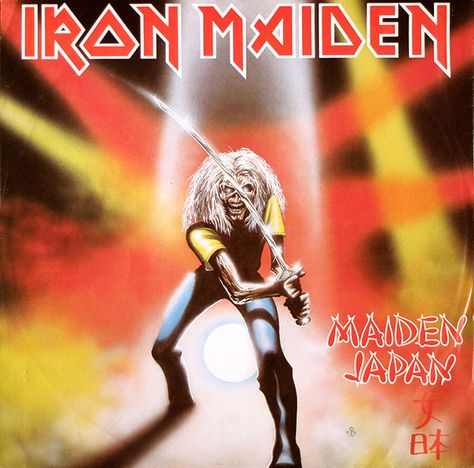 Iron Maiden (UK) - Maiden Japan [EP] (1981) [OOP North American Version] [Lossless… #HeavyMetalRarities #HeavyMetal #Rare_and_Obscure_Metal Iron Maiden Cover, Iron Maiden Album Covers, Iron Maiden Mascot, Iron Maiden Art, Iron Maiden Albums, Iron Maiden Posters, Eddie Iron Maiden, Eddie The Head, Seventh Son