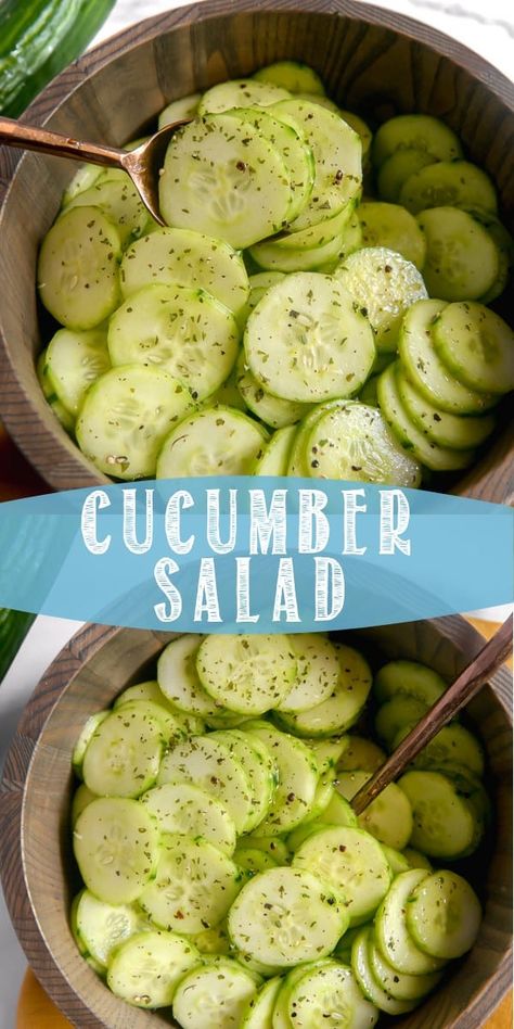 Cucumber Salad Recipe, Broccoli Salad Recipe, Cucumber Recipes Salad, Cucumber Recipes, Chicken Salad Recipes, Pasta Salad Recipes, Veggie Dishes, Cucumber Salad, Delicious Salads