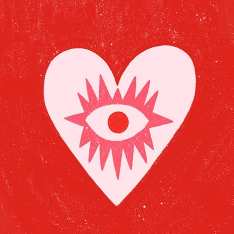 Eye Graphic Design Illustration, Heart Graphic Design Illustration, Graphic Heart Design, Hand Illustration Design, Eye On Hand, Evil Eye Illustration, Illustration Eyes, Heart Graphic Design, Eyes Illustration