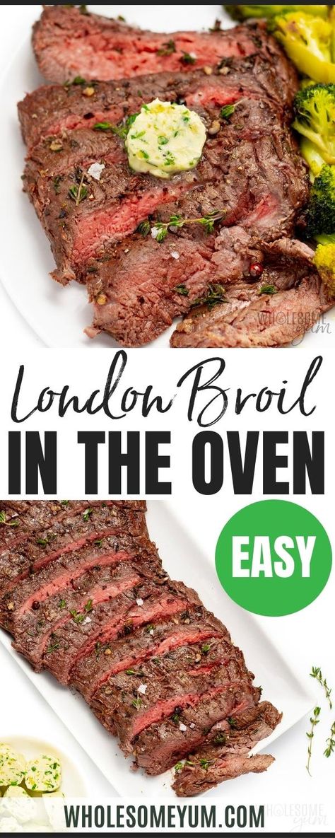 London Broil Recipes Oven, Baked London Broil, London Broil In The Oven, Cook London Broil, London Broil Oven, Broil Recipes, London Broil Steak, London Broil Recipe, London Broil Marinade