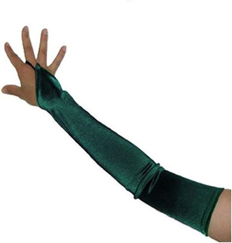 Amazon.com: SACAS Long Fingerless Satin Gloves in Forest Green One Size : Clothing, Shoes & Jewelry Poison Ivy Costume Ideas, Poison Ivy Halloween, Poison Ivy Costume, Ivy Cosplay, Ivy Costume, Poison Ivy Cosplay, Poison Ivy Costumes, Long Fingerless Gloves, Green Gloves