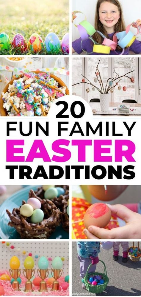 Fun Easter Traditions For Kids, Easter Traditions For Toddlers, Easter Ideas For Grandkids, Easter Traditions For Kids, Easter Traditions Family, Family Traditions To Start, Easter Ideas For Kids, Family Easter Party, Fun Easter Games