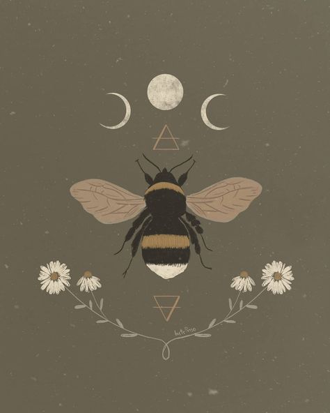 Bee Witch, Bee Symbol, Buzzy Bee, Witch Core, Bee Art, Little Creatures, Season Of The Witch, Busy Bee, Art Workshop