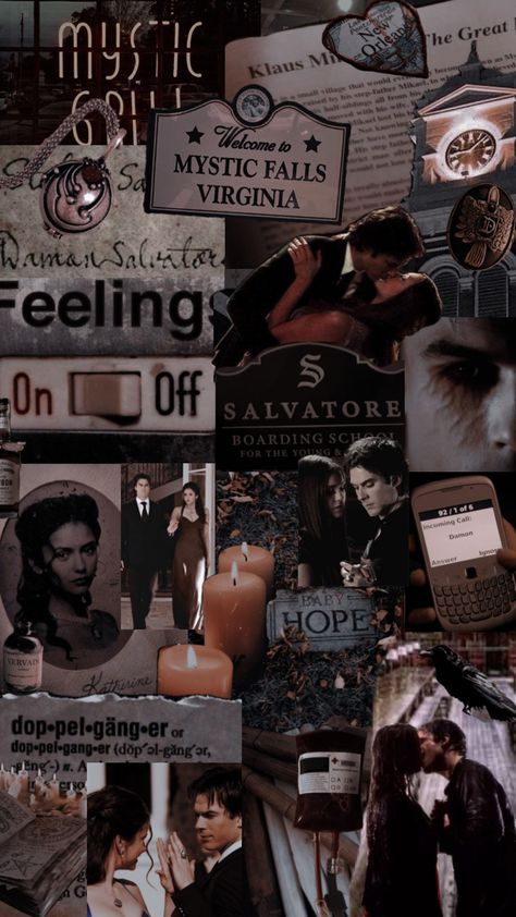 #delena #tvd #thevampirediaries #elenagilbert #damonsalvatore #omeuprimeiroshuffle #myfirstshuffle Tvd Wallpaper Aesthetic Quotes, Mystic Falls Wallpaper, Tvd Aesthetic Pictures, Tvd Aesthetic Wallpaper, Tvd Wallpaper Aesthetic, Tvd Wallpaper, Tvd Quotes, Meaningful Paintings, Book Poster