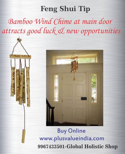 Bamboo Windchime Feng Shui Bedroom Art, Bamboo Windchime, Fend Shui, Stairs Outdoor, Home Vastu, Feng Shui Rules, Wooden Wind Chimes, Home Feng Shui, Feng Shui Colours