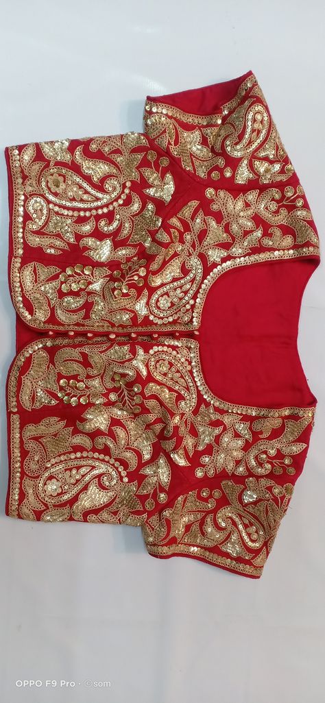 Marodi Work Crafting With Metal Sequins And Pure Dori BLOUSE Marodi Work Blouse, Dori Blouse, Marodi Work, Cording Embroidery, M Embroidery, Diy Embroidery Designs, Pakistani Wedding Outfits, Fancy Blouse, Fancy Blouse Designs