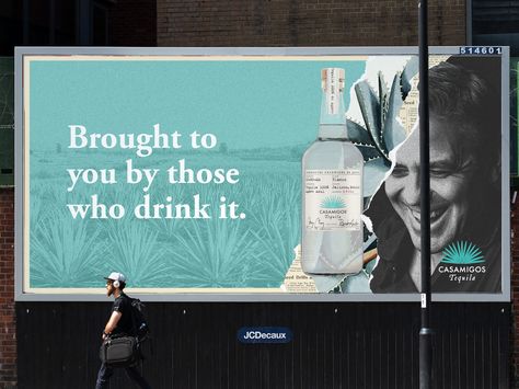 Casamigos Billboard by John Herskind Alcohol Billboard Design, Alcohol Branding, Ben Wyatt, Posters Inspiration, Billboard Design, Ocean Spray, Outdoor Advertising, Work Design, San Rafael