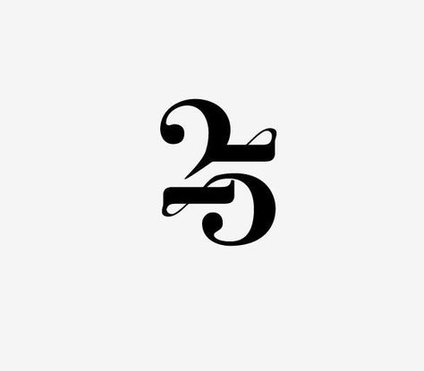 Best 25+ Number typography ideas on Pinterest 20 Number Design, Anniversary Graphic Design, 25 Years Anniversary, Wm Logo, 25 Logo, Anniversary Logos, 25 Number, Inspiration Typographie, Numbers Typography