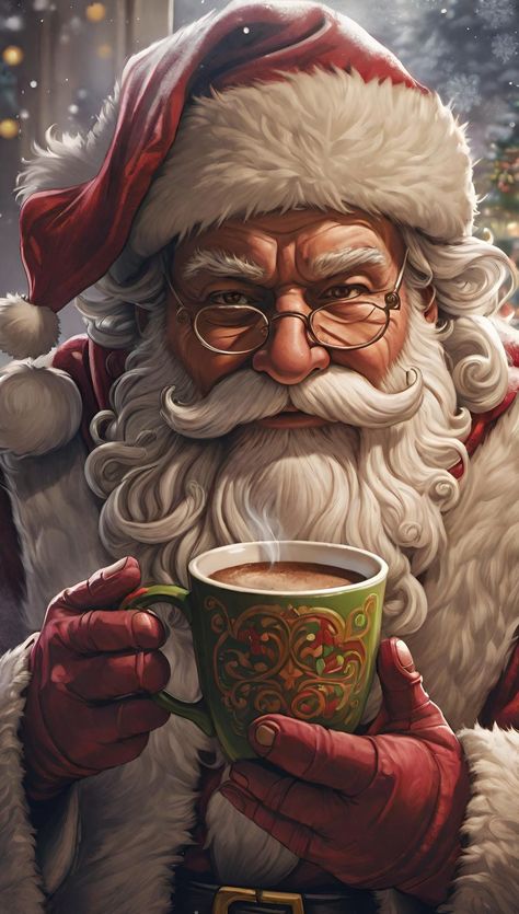 Christmas Steampunk, Santa Claus Wallpaper, Nutcracker Image, Free Christmas Backgrounds, Images Noêl Vintages, Santa Claus Pictures, Christmas History, Santa Claus Images, Christmas Drinking