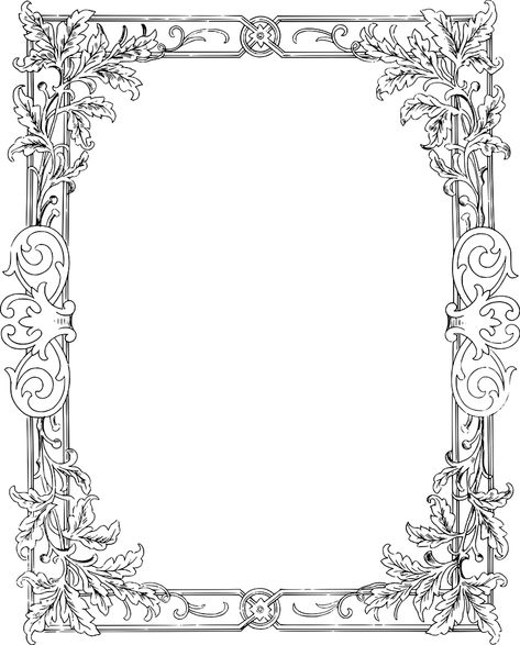 Vector Flourish, Art Border, Border Vector, Vintage Borders, Frame Border, Page Borders, Borders And Frames, Clip Art Borders, Ornate Frame