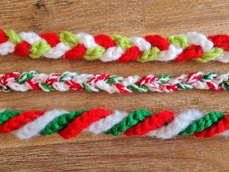 Christmas Garland Craft Project — Kate Made It How To Make A Christmas Garland, Christmas Garland Craft, Diy Crochet Garland, Crochet Garland Christmas, Christmas Crochet Garland, Rope Garland, Crochet Christmas Garland, Kate Made, Garland Craft